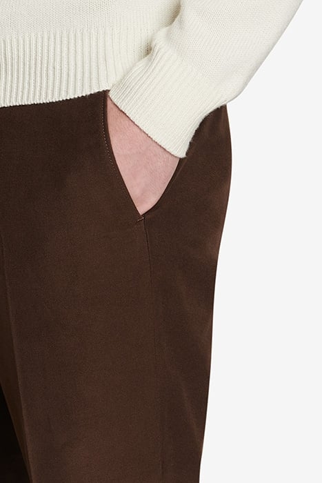 SWITCH MOLESKIN COTTON-STRETCH DARK BROWN 2