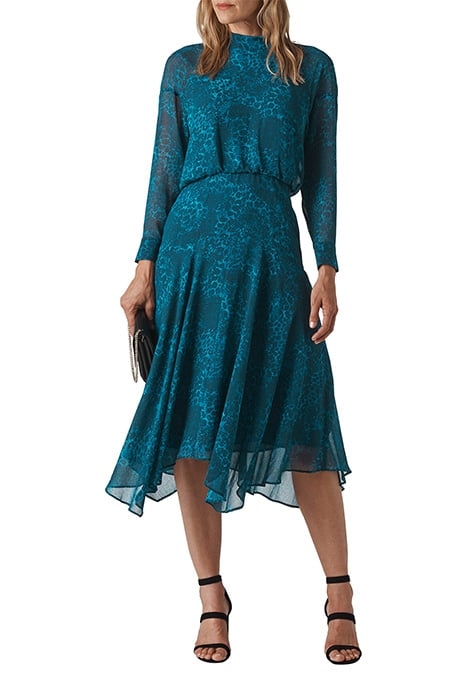 BIG CAT CARLOTTA DRESS TEAL 2