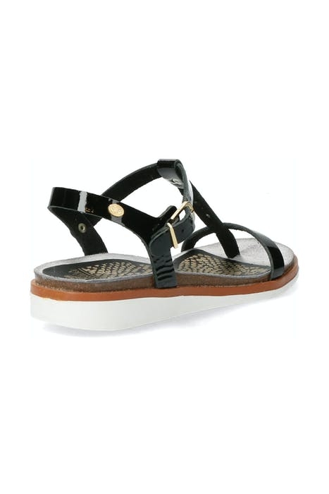 SANDAL CORK MATCH UPPER PATENT LEATHER BLACK 4