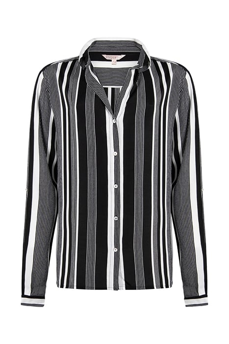 BLOUSE OVERSIZED STRIPE BLACK 1