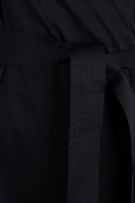 BELTED WRAP DRESS BLACK 3