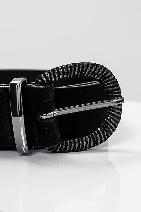 BLACK SUEDE WIDE BELT 2