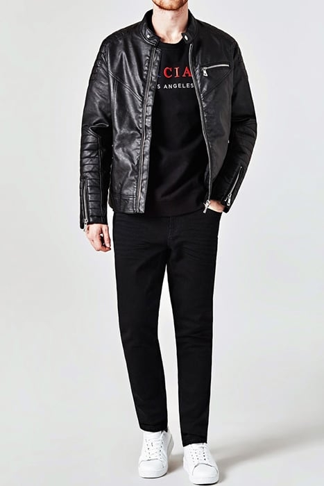 BIKER JACKET JET BLACK A996 3