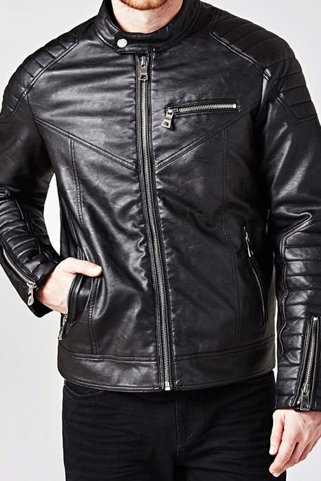 BIKER JACKET JET BLACK A996 1