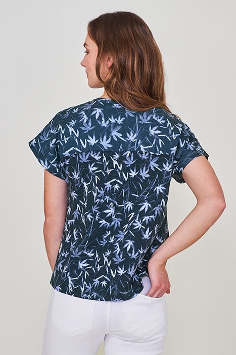 SUMMER JERSEY WOVEN MIX SHIRT NAVY MULTI 4