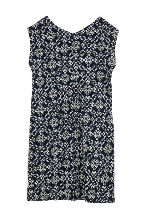 ADRIANNA FAIRTRADE DRESS NAVY MULTI 2