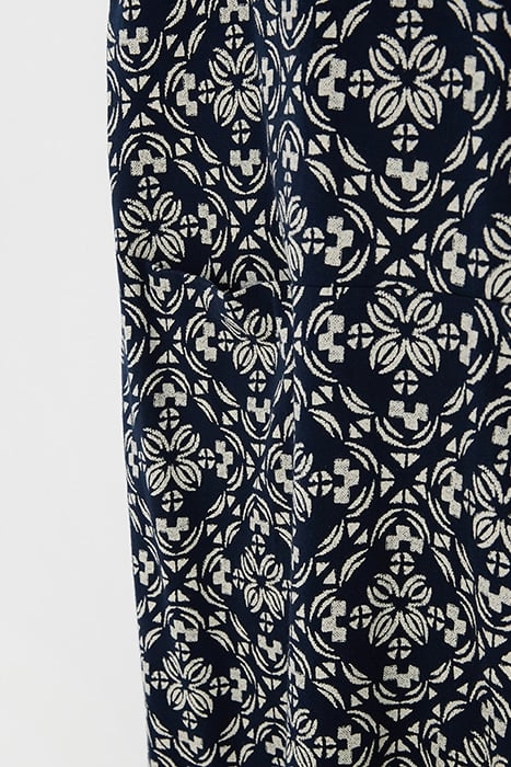 ADRIANNA FAIRTRADE DRESS NAVY MULTI 6