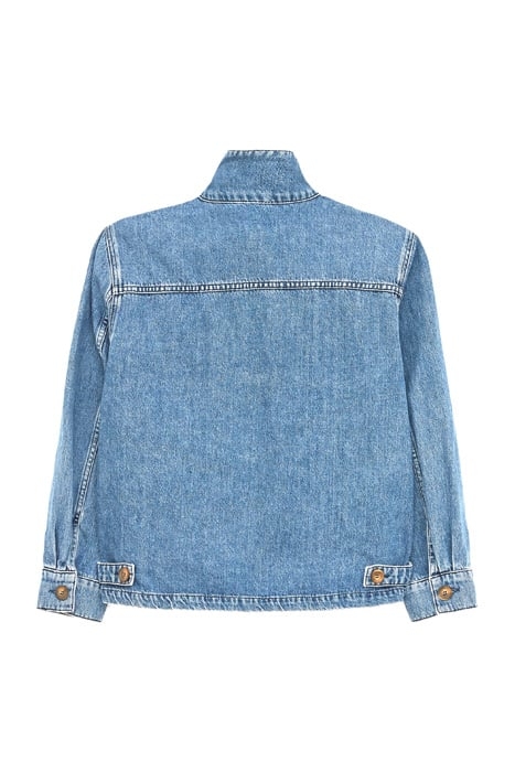 SLOUCHY DENIM UTILITY JACKET MID DENIM 2