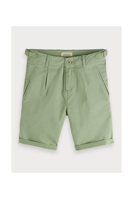 CHINO SHORTS IN CRISPY COTTON QUALITY SEA FOAM 1