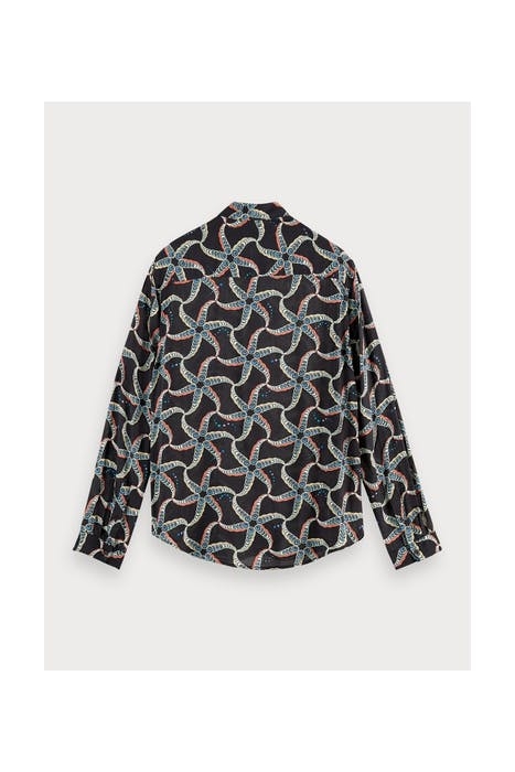 RELAXED FIT- VISCOSE ALL-OVER PRINTED SHIRT COMBO A 2