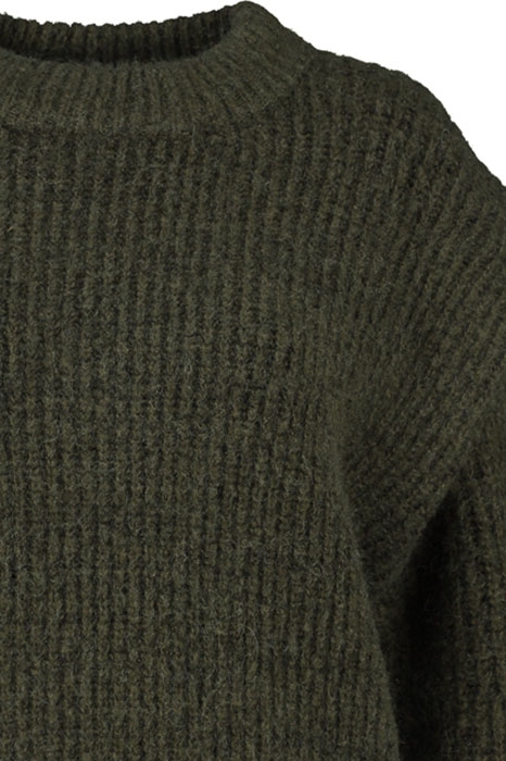 GIRLS ISABEL KNIT DARK ARMY WASHED 3