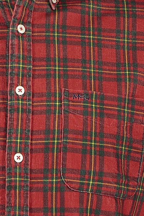 MCG RF TARTAN CORD SHIRT RED APPLE 5