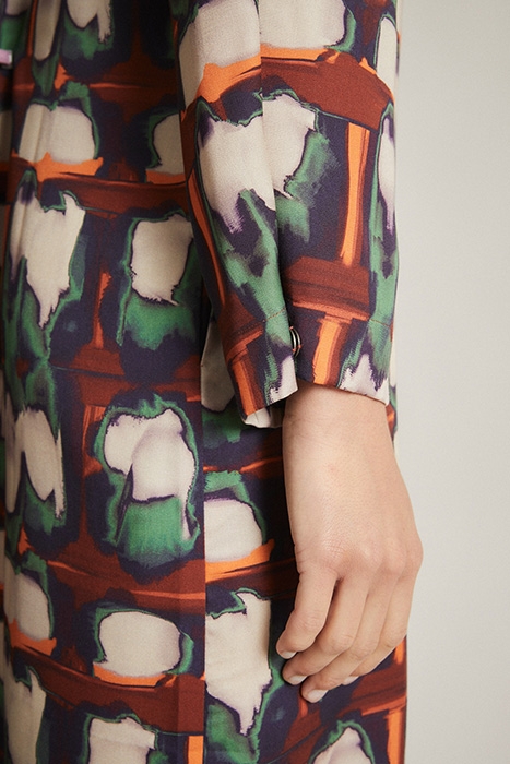 KLEID PRINT AQUARELL / ORANGE 4