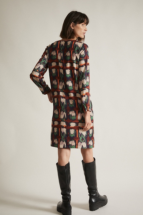 KLEID PRINT AQUARELL / ORANGE 2