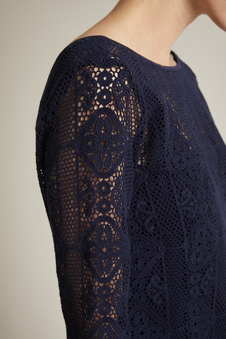 KLEID MIT SPITZE NIGHT BLUE 3