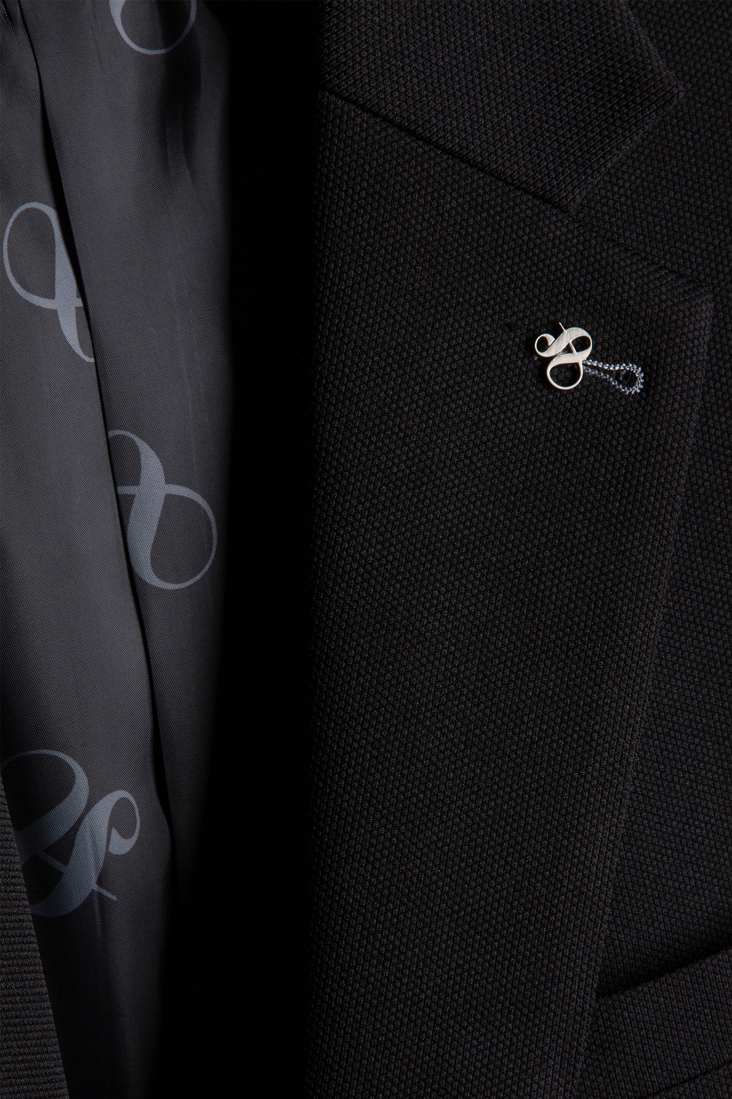 2 BUTTON JACKET TEXTURED KNIT BLACK 5