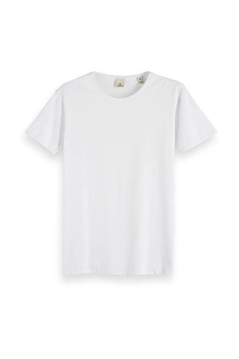 124891-NOS - COTTON/LYCRA CREWNECK TEE WHITE 1