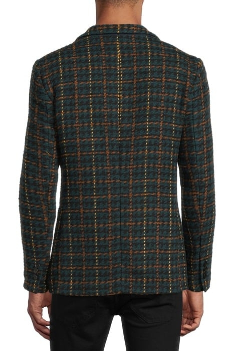 BOUCLE BLAZER IN YARN-DYED CHECK PATTERN COMBO B 3