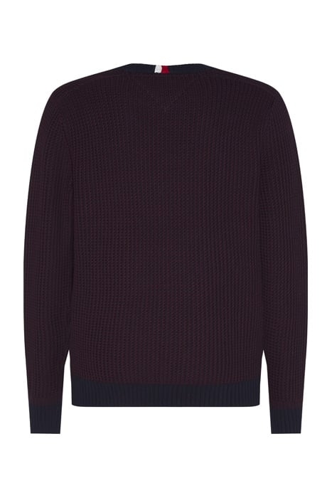 BOLD TEXTURE SWEATER RED 1