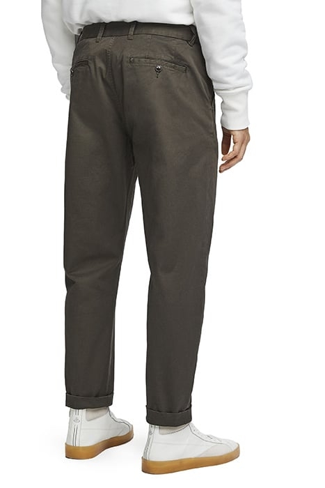 FAVE- CLASSIC TWILL CHINO IN ORGANIC QUALITY ARMY 3