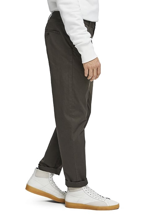 FAVE- CLASSIC TWILL CHINO IN ORGANIC QUALITY ARMY 6