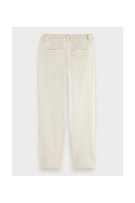 LOWRY' SLIM TAPERED SWEATPANTS WITH CONTRAST STITCHING ECRU 2