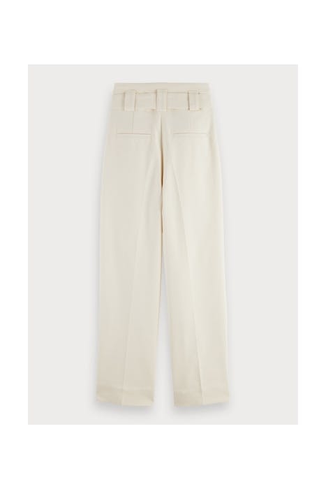 HIGH RISE PANT IN TWILL QUALITY ECRU 2