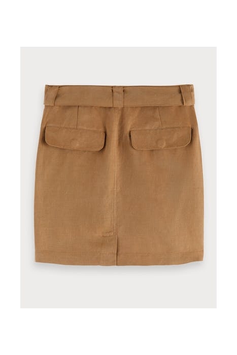 CARGO INSPIRED MIDI LENGTH SKIRT WITH PATCHED ON POCKETS OLI 2