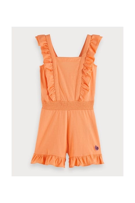 SHORT CLEAN JERSEY ALL-IN-ONE WITH RUFFLES PEARL 1