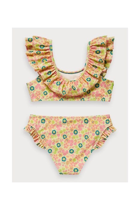 BIKINI WITH RUFFLE NECK IN ECONYL™ QUALITY COMBO F 2