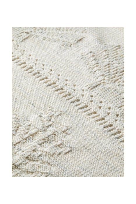 RELAXED BEACH CARDIGAN IN STRUCTURED JACQUARD KNIT SAND MELA 3