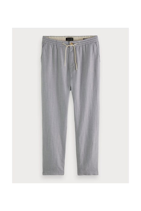 FAVE- LINEN-ORGANIC COTTON BLEND BEACH PANT GREY 1