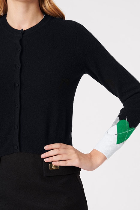 CARDIGAN BLACK / EMERALD 4