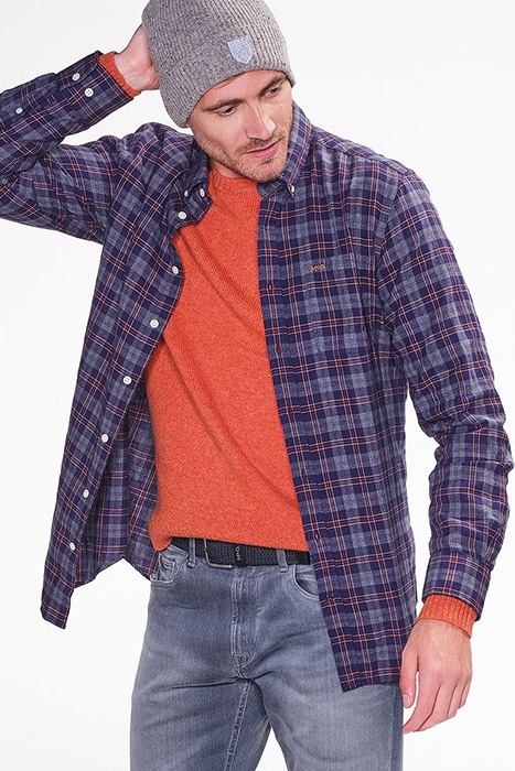 MCG RF WINDOWPANE CHECK SHIRT ROCK GREY 3