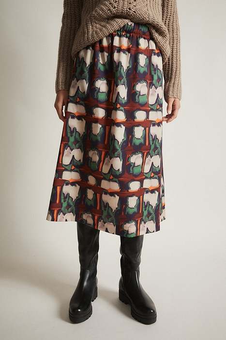 MIDIROCK PRINT AQUARELL / ORANGE 1