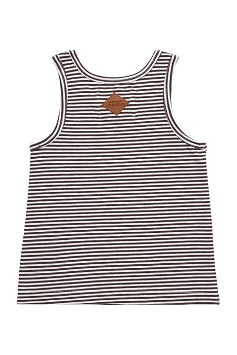 TANKTOP ROOMSERVICE BROWN/WHITE 2