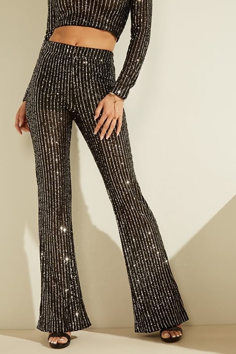 STAR SEQUIN FLARE PA JET BLACK MULTI JET BLACK MULTI 1