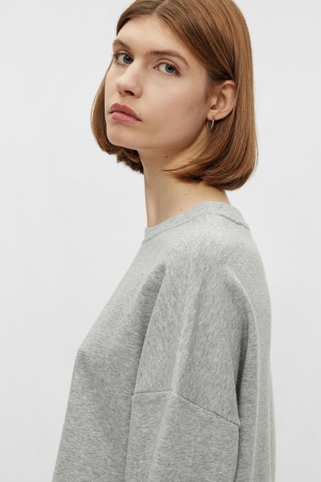 PCCHILLI SUMMER LS SWEAT D2D LIGHT GREY MELANGE 5