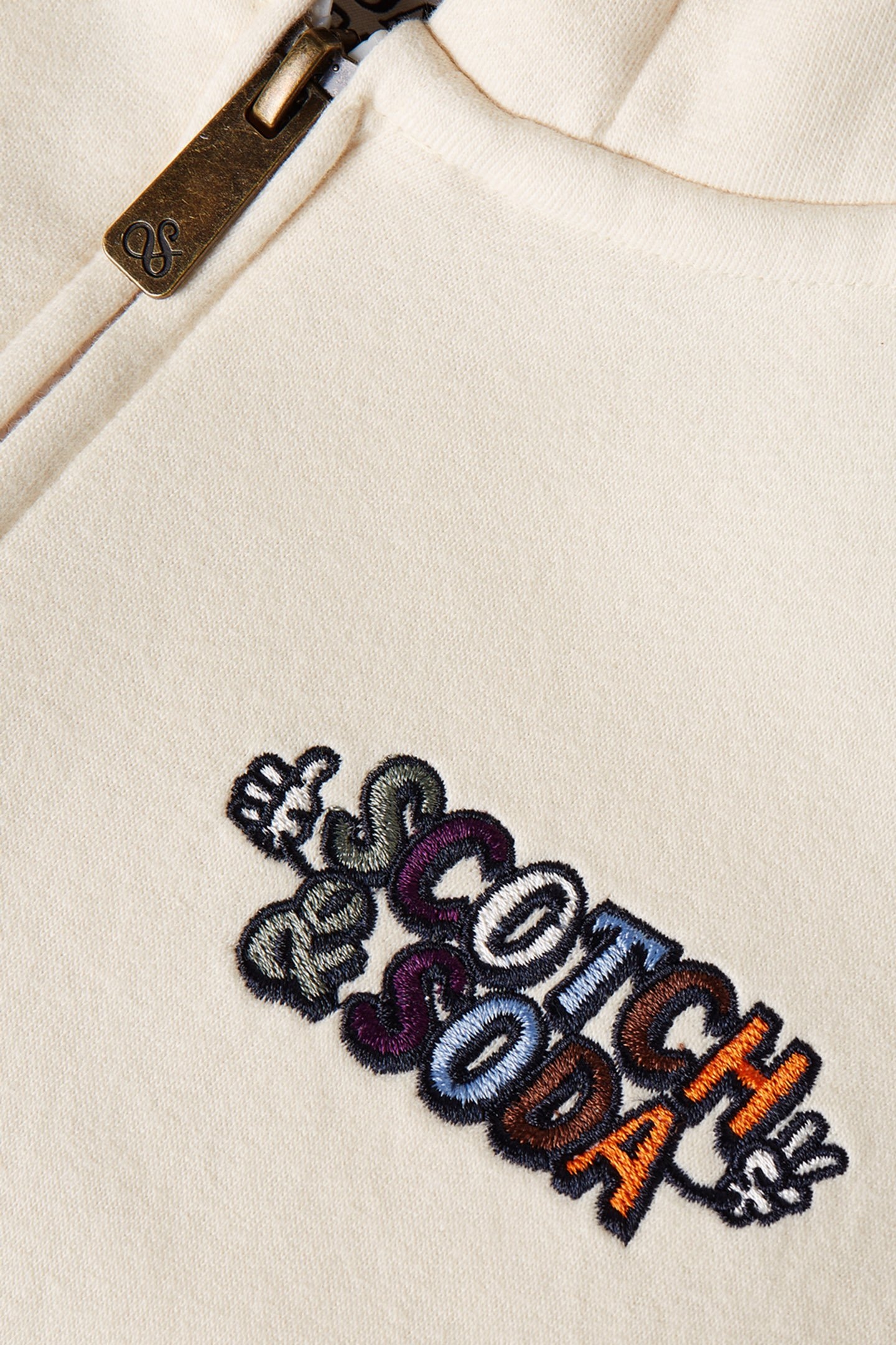 BOYS ZIP UP FLEECE HOODIE NATURAL 3